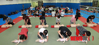 경희대 스포츠학과 학생들, 응급처치법전문과정 수강