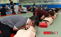 경희대 스포츠학과 학생들, 응급처치법전문과정 수강