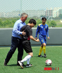 히딩크, 시각장애 축구 체험