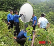 다문화가정에 위성안테나 설치