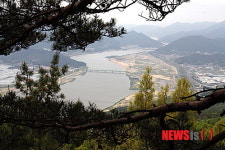 북구, 순환산책 중 한반도 형태의 낙동강 물길