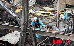 전쟁터 같은 화성 팔탄 폭발현장-실종자 수색