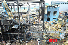 화성 팔탄 폭발현장에서 실종자 수색