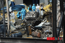 화성 팔탄 폭발현장에서 실종자 수색