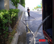 관내 공원 수목 긴급 급수 지원
