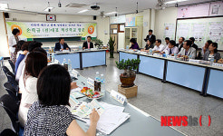 소하중학교 방문한 손학규