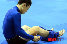 테이핑이 잘못 됐나?