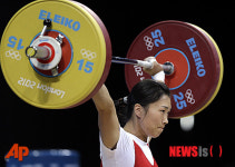 메달 도전에 실패한 北 정춘미