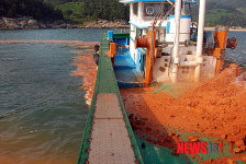 남해군 인근해상 적조 경보