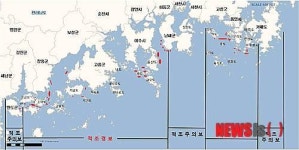 경남 통영 연안도 적조경보…남해안 적조 확대
