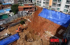 오류동 오피스텔 신축공사장 사고현장