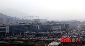 막바지 공사 한창인 세종시