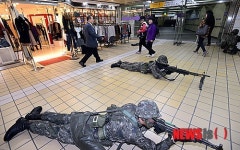 광나루역 지하철 테러대비훈련