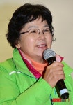 인사말 하는 김순자 대통령 후보