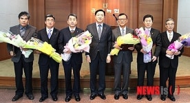 충북농협 1사 1촌상 수상자들