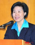 인사말하는 이경숙 한국장학재단 이사장