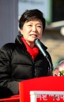 박근혜 후보, 창원 상남분수 공원서 유세