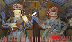 통도사 목조사천왕상 경남도 유형문화재 지정