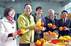 파프리카 농장 찾은 송하진 전주시장