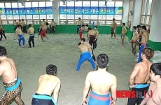 증평 씨름장 겨울 전지훈련장으로 후끈
