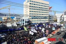 금속노조, 한진重 지원농성