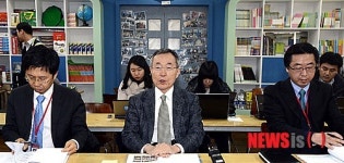 등명초등학교 방문한 인수위원들