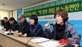 민주노총, 박근혜 정부 신정부 출범 전 노동현안 해결 촉구