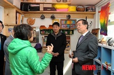 마을기업 방문한 박원순 시장