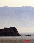 北 월내도 주변 순찰중인 군함