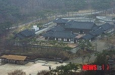 안개 낀 남산골공원