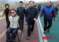 하남시, 장애인들의 위례길 걷기