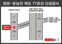 무안 조금나루 진입도로 위험천만