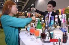 다양한 빛깔의 전통주 칵테일