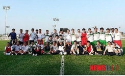 제주시·구미시 축구로 우정 다져요