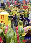 식품 던지는 유통생산자들
