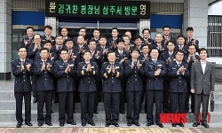 김귀찬 경북경찰청장 상주서 치안현장 방문