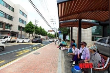 울진군, 버스승강장 공사로 교통체증 해소