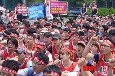 케이블 비정규직 노동조건 개선하라!