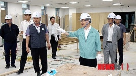 신축공사 현장 점검하는 민형종 청장