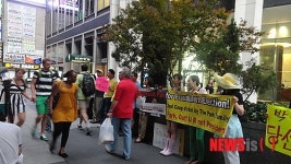 뉴욕한인타운서 ‘국정원 대선개입’ 규탄시위