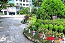 동대문구청 앞 태극기 동산