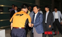 동대문소방서 방문한 안규백 의원