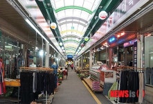 중구, 산성전통시장 아케이드 설치공사 완료