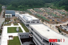 여수서 막바지 공사한창 해양경찰학교