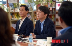 안 의원, 모락중학교 방문