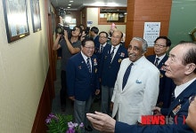 대한민국재향군인회 방문한 찰스 랭글