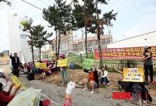 서동 교차로 회전반경 넓혀 달라
