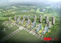 대우건설 위례 센트럴·그린파크 푸르지오 견본주택 개관