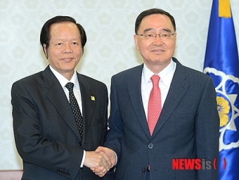 정 총리, 베트남 대사 접견