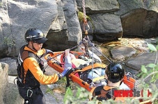 국가지점번호 활용 산악인명구조하는 노원소방서